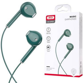 Стерео слушалки 3.5 мм оригинални хендсфрий XO EP54 зелени